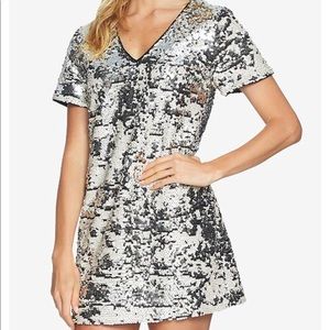1.State sequin shift dress